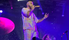 Manuel Turizo alienta a la selección peruana en pleno show: “El lunes ganamos a Australia”