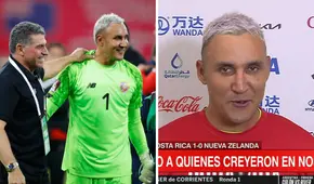 La alegría de Keylor Navas tras obtener el último cupo del Mundial de Qatar 2022