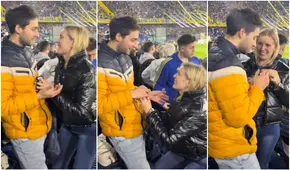 Argentina fanática de Boca Juniors le propone matrimonio a su novio en la misma Bombonera
