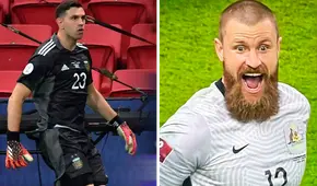 ‘Dibu’ Martínez defiende a arquero de Australia tras tirar los apuntes de Pedro Gallese