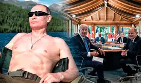 “¿Nos quitamos los abrigos?”: los líderes del G7 se burlan de las famosas fotos de Vladimir Putin