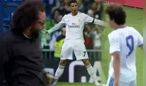¡Su referente! Hijo de Marcelo se luce en las menores del Real Madrid y celebra como ‘CR7′