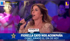 Fiorella Cayo reemplazó a Ricardo Morán en “Perú tiene talento” y apareció como jurado 