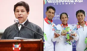 Presidente Pedro Castillo felicita a Gladys Tejeda por el oro obtenido