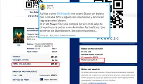 Joven compra entradas 2x1 en Cinépolis, pero paga más de 30 veces el precio inicial