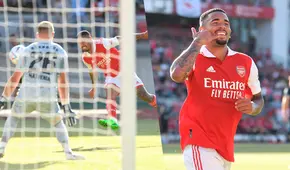 ¡Debut con doblete! Gabriel Jesús marcó dos goles en su primer partido con Arsenal