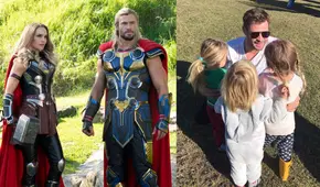 “Thor  4: love and thunder”: ¿Los viste? Así aparecieron los hijos de Chris Hemsworth en la cinta