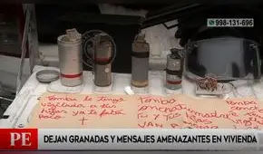 Comas: dejan granadas y mensajes de amenaza en casa de policía en retiro
