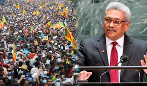 Presidente de Sri Lanka abandonó el país en avión militar a un día de entregar el poder