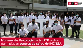 Alumnos de Psicología de la UTP realizan internados en centros de salud del MINSA