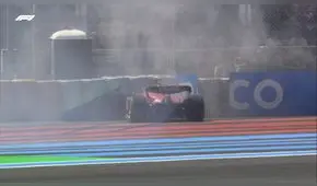 Charles Leclerc quedó fuera del GP de Francia tras trompo en la vuelta 18