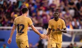 Barcelona y Juventus empataron 2-2 con dobletes de Dembélé y Kean