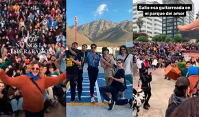 Bandalos Chinos causa furor con tocada gratis en el Parque del Amor tras show en Perú Central