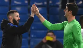 Karim Benzema llena de elogios a Courtois y se prepara para enfrentar al Frankfurt