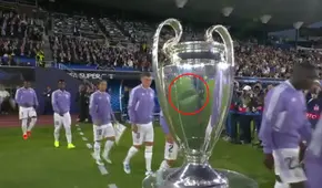 ¿Qué pasó con la ‘Orejona’? Karim Benzema presentó el trofeo de la Champions con una abolladura