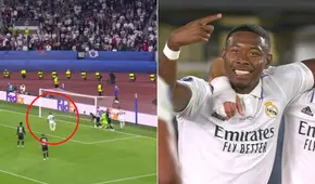 ¡Se vistió de goleador! David Alaba marcó el primero del Real Madrid en la Supercopa