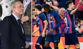 Florentino Pérez se acordó del FC Barcelona tras ganar la Supercopa con Real Madrid
