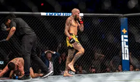 ¡Lo dejó en el suelo! ‘Chito’ Vera noqueó a Cruz con una fuerte patada en el UFC Fight Night