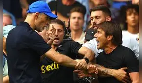 Tuchel habla de la pelea con Conte y arremete contra el árbitro tras el empate del Chelsea