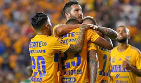 Pese a jugar con 10, Tigres derrotó 2-0 a Santos por el Torneo Apertura de la Liga MX