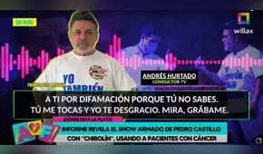 Andrés Hurtado amenaza a periodista por caso de pacientes con cáncer: Me tocas y te desgracio