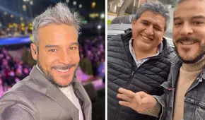 Adolfo Aguilar y el señor Ramos de “El último pasajero protagonizan divertido encuentro en la calle