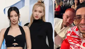 BLACKPINK y J Balvin: el gracioso photobomb de Jennie y Rosé al intérprete de “Azul”