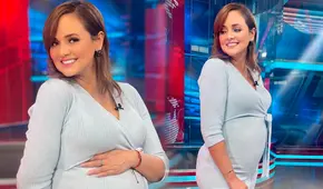 Carla Tello asombrada al ver su notoria pancita de embarazo: “Salió de un momento a otro”