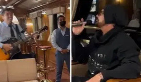 Ricardo Arjona cantó “Historia de taxi” junto con músicos peruanos en tren rumbo a Machu Picchu Ricardo Arjona cantó “Historia de taxi” junto con músicos peruanos en tren rumbo a Machu Picchu