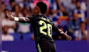 ¡Anotó el campeón! Vinícius Jr. decreta el 1-0 con gran definición tras pase de Valverde