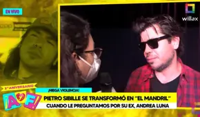 Pietro Sibille se enfrenta a “Amor y fuego” luego de que se le preguntara por Andrea Luna