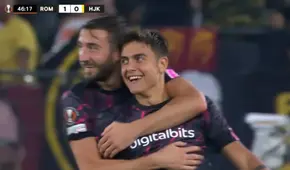 A los segundos que entró y el primer balón que tocó: el golazo de Paulo Dybala con la Roma