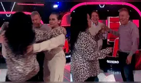 “La Voz Senior”: Entrenadores saltan y cantan en el escenario con “Juguemos en el bosque” 