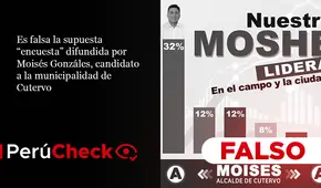 Es falsa la supuesta ‘encuesta’ difundida por Moisés Gonzalez, candidato a la municipalidad de Cutervo