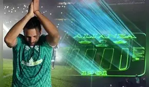 Bremen reacciona ante la aparición del escudo de Alianza Lima en la despedida de Pizarro