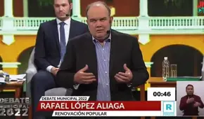 López Aliaga evade pregunta sobre lucha contra violencia a la mujer y responde acerca de paneles solares