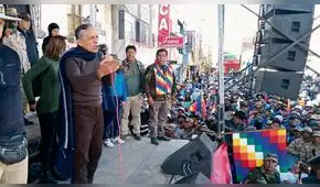 Antauro Humala llega este viernes a Arequipa para cerrar su gira por el sur