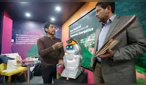 Kipi, la robot maestra quechuahablante presente en Perumin 2022