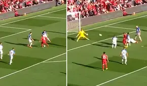 Pase de Luis Díaz, Firmino se saca a 2 defensores y anotó un golazo en el Liverpool vs. Brighton