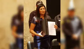 Arequipa: gobernadora señala que, si no autorizan su viaje a Italia, no podrá fiscalizar