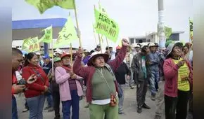 Castillo recibirá a agricultores de Tambo que protestan contra Quellaveco