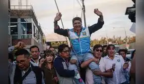 Víctor Hugo Rivera celebró su elección como próximo alcalde de Arequipa
