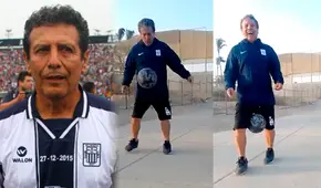 El chocolate del ‘Poeta’: César Cueto se luce dándole cariño a la pelota a sus 70 años