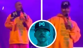 J Balvin olvida diferencias y se coloca una gorra de Residente durante concierto en Brasil