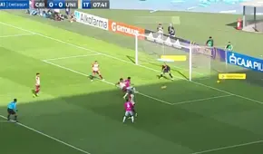 ¡La primera del partido! Irven Ávila casi marca el 1-0 de Cristal tras un buen centro de Hohberg