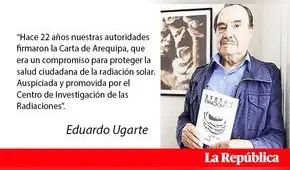 “La radiación solar daña la salud”
