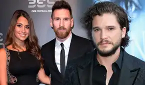 Messi y Antonella Rocuzzo conocieron a Kit Harington, Jon Snow de “Juego de tronos”, en París