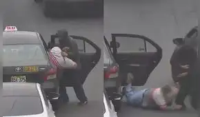 Cercado de Lima: delincuentes sacan a pasajera de taxi, la arrastran y le roban durante tráfico