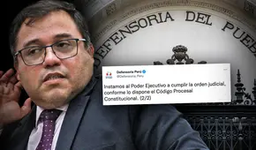 Defensoría del Pueblo insta al Ejecutivo restituir a Daniel Soria como procurador general del Estado