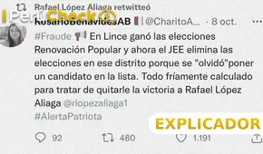 Explicador: ¿por qué se declararon nulas las elecciones en Lince?